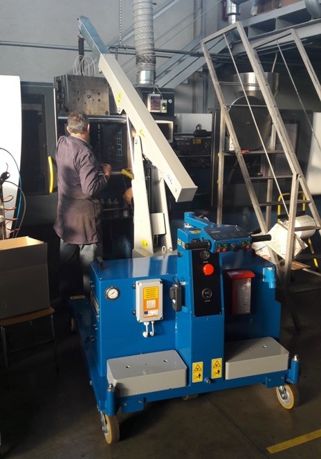 MINI CRANES FOR MOULD LOADING INTO PLASTIC INJECTION MOULDING MACHINES